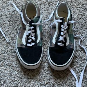 Camo print vans